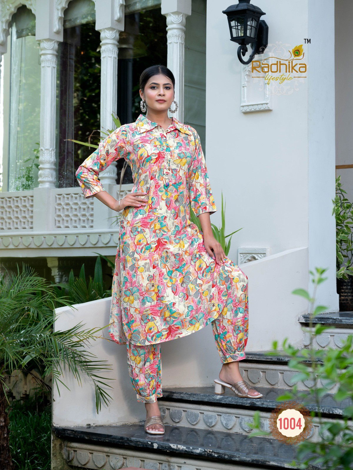 Radhika Floral Vol 1 Afghani Style Co Ord Set Kurtis Catalog